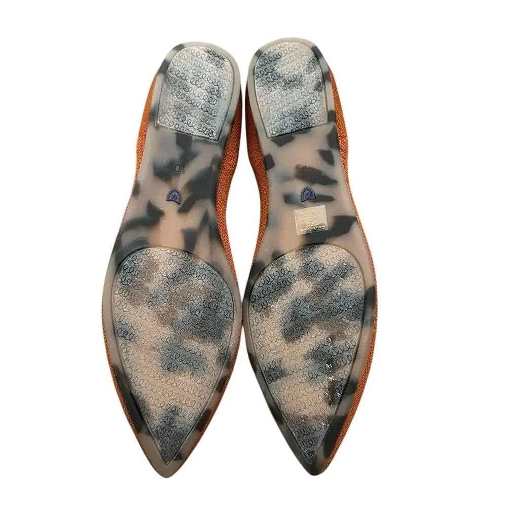 Rothy’s The Point Toe Slip On Cinnamon Spice W10 NWOB - Picture 8 of 11